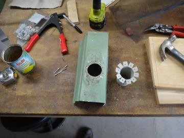 gutter downspout ready rivet and seal